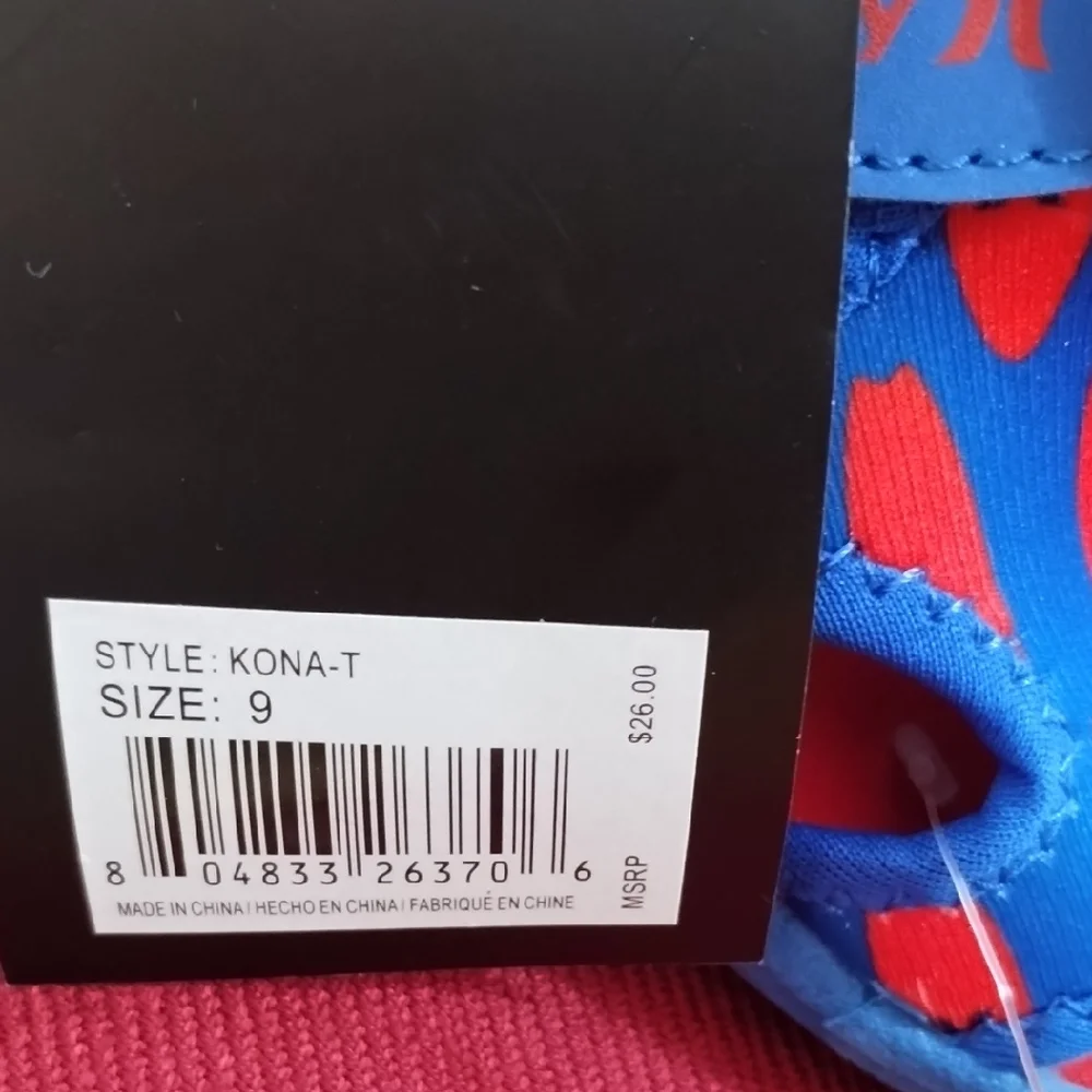 Hurley Kids Vibrant Blue and Red Sandals